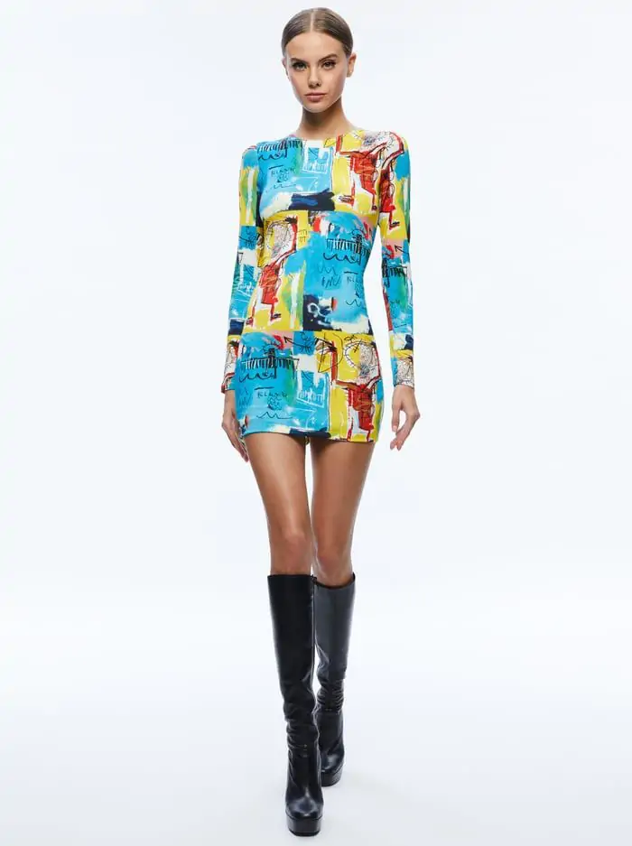 A+O X BASQUIAT DELORA MINI DRESS